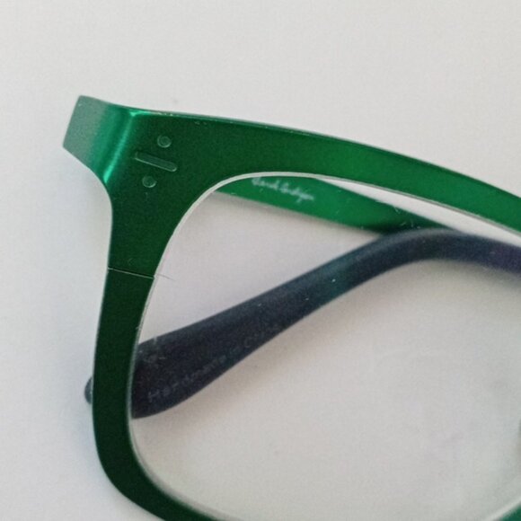 Derek Cardigan Green Metallic Prescription Glasses 55-18-140 & Bonus Black Case - Picture 7 of 13